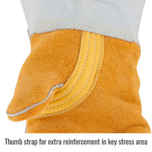 Load image into Gallery viewer, REVCO Premium Grain Elkskin Stick Welding Gloves - Nomex Backing