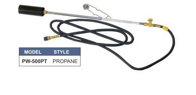 Propane torch store and hose