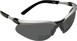 3M BX Reader Saftey Glasses, 11377-00000-20, Grey Lens +1.5 Dioptre