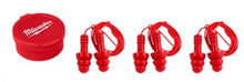 Load image into Gallery viewer, MILWAUKEE EAR PLUGS - 3 pairs reusable corded ear plugs
