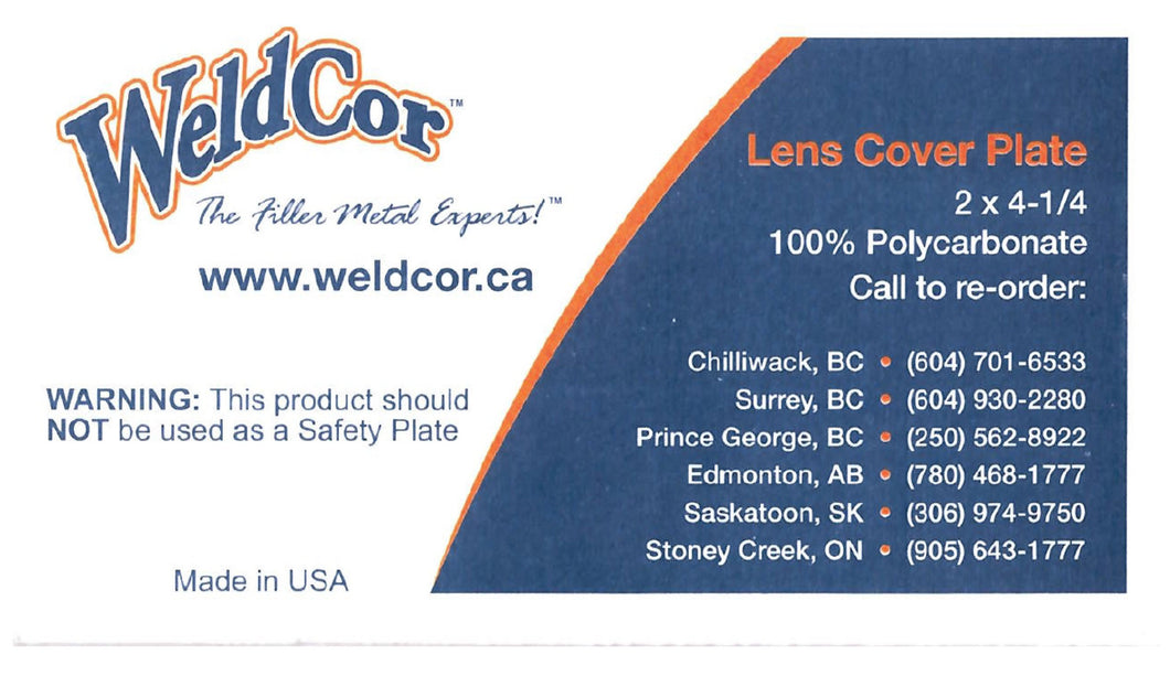 2 X 4¼ Clear Polycarbonate Lens - Impact Resistant
