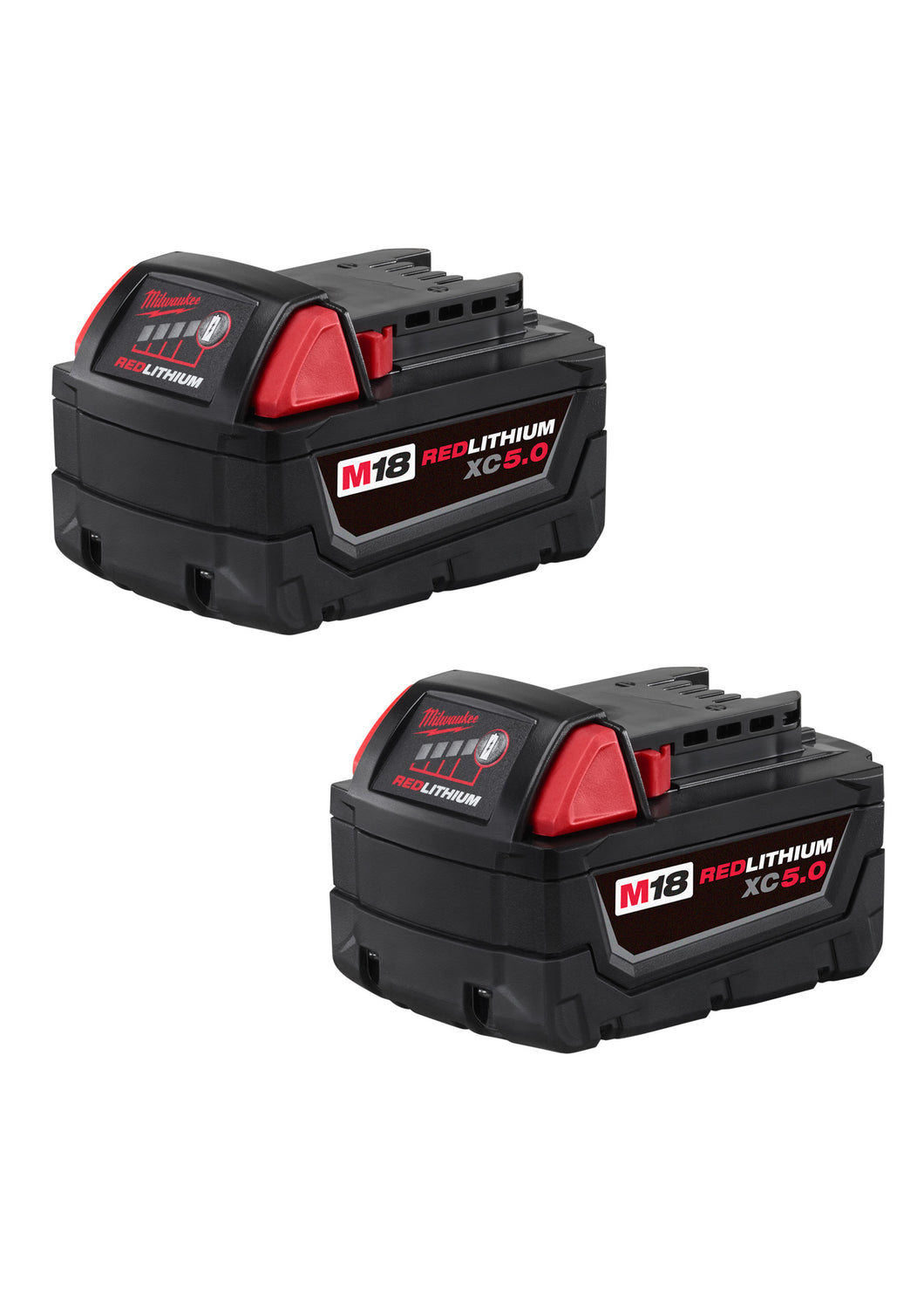 MILWAUKEE M18™ REDLITHIUM™ XC5.0 Extended Capacity Battery Two Pack