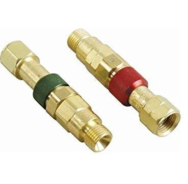 Western Quick Connect Set - Torch To Hose W/Check Valves - Oxy/Fuel